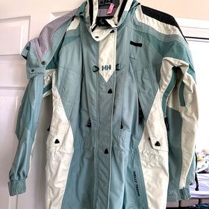 White Helly Hansen Womens EQUIPE Helly Tech Small Ski Coat Warm Jacket